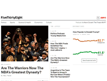 Tablet Screenshot of fivethirtyeight.com